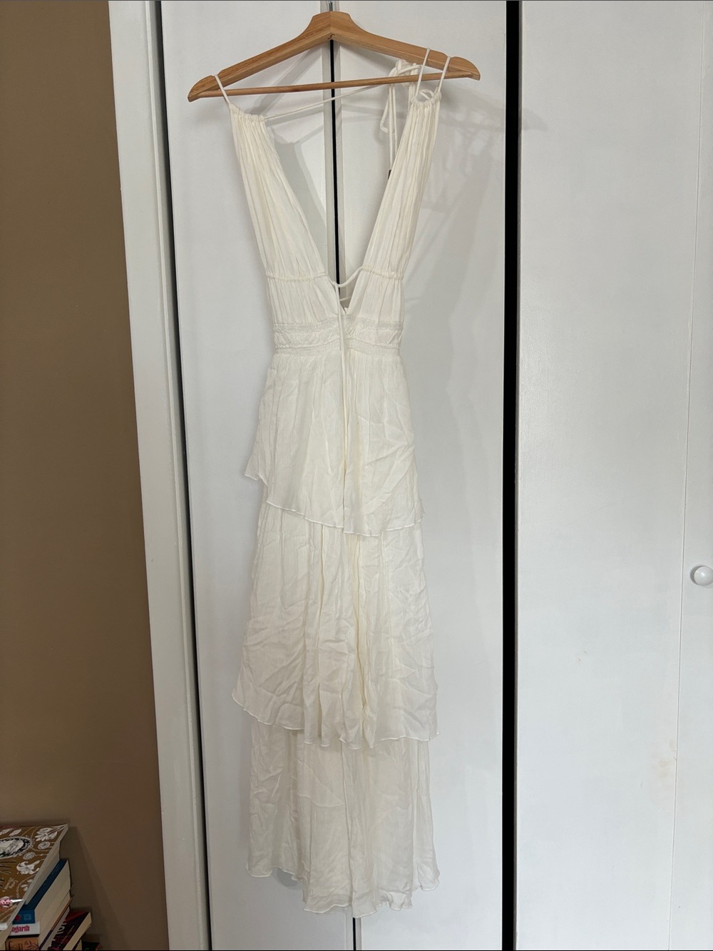 NWT Dress forum urban outfitters Sleeveless Tiered V-Neck Maxi Dress
